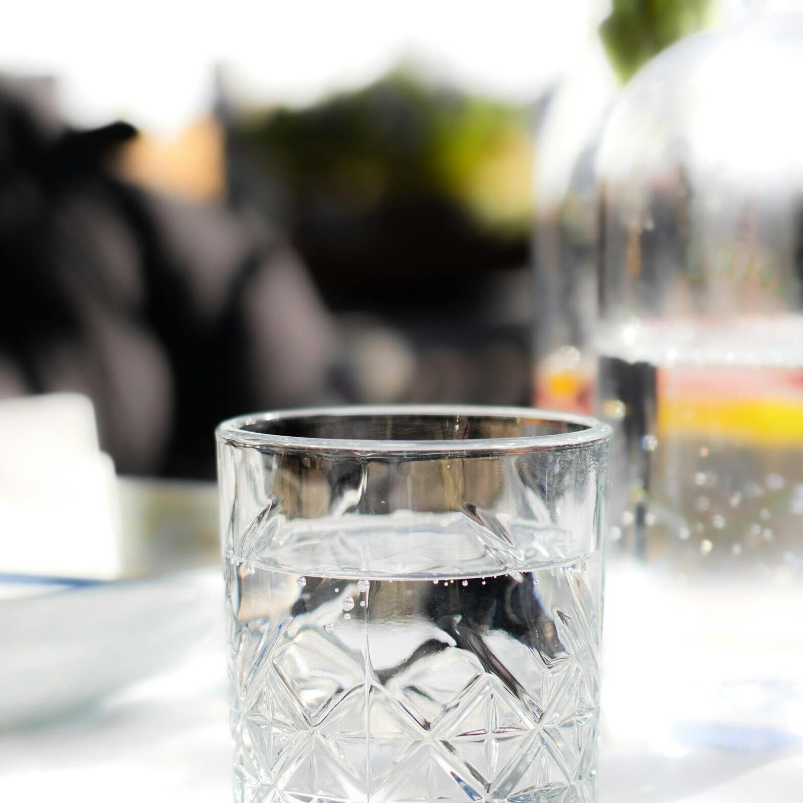 glass of municipal water
